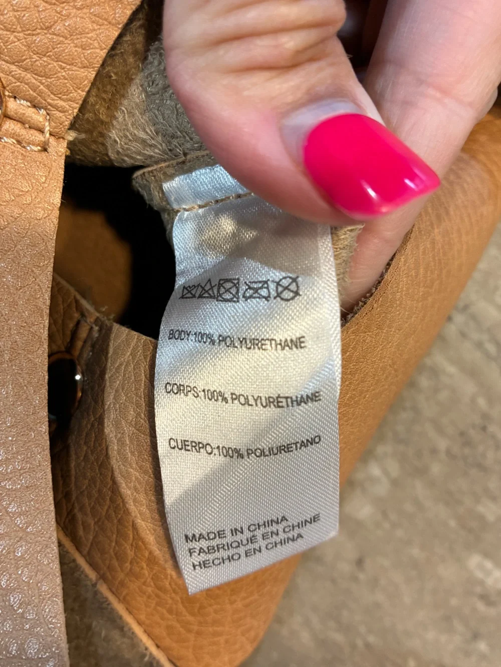 Anthropologie Tan Leather Mini Hobo Bag - Soft Pebbled Finish with Gold Buckle